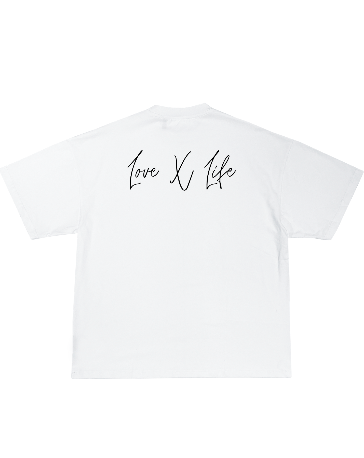 White Short Sleeve T Shirt "Love x Life" Edition