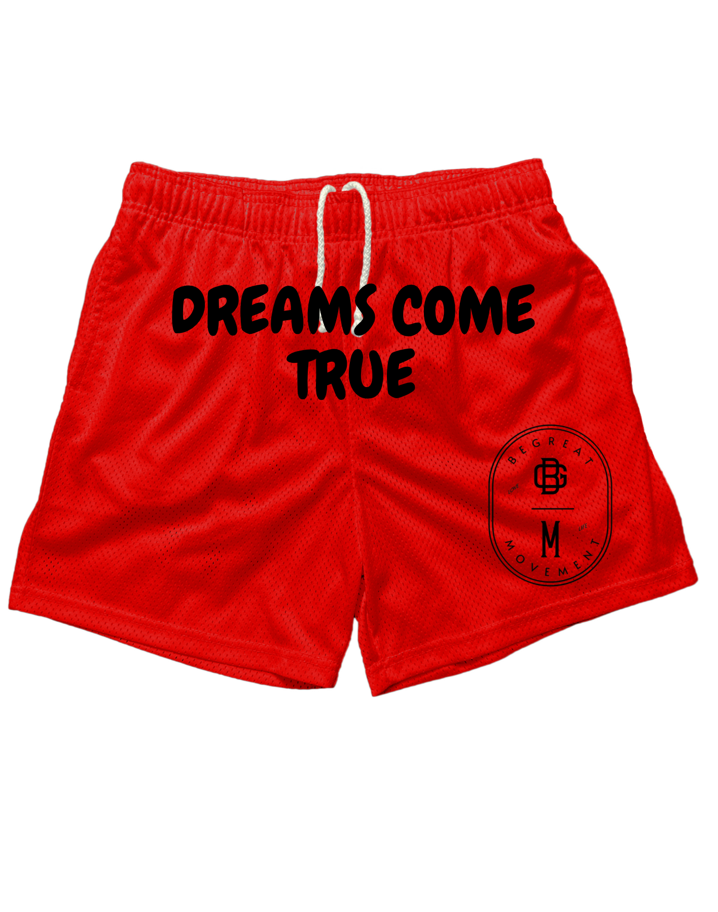 Red Mesh Shorts "Dreams Come True" Edition