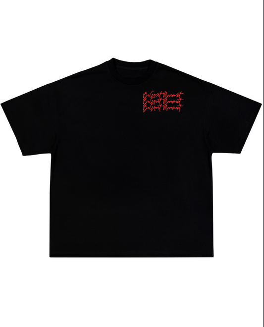 Black Short Sleeve T Shirt "Love x Life" Edition